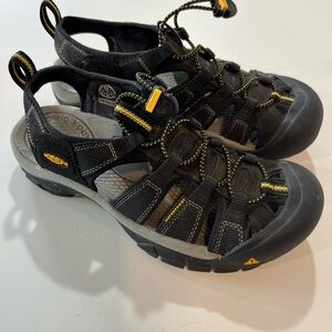 Keen Black and Yellow Outdoor Sandals
